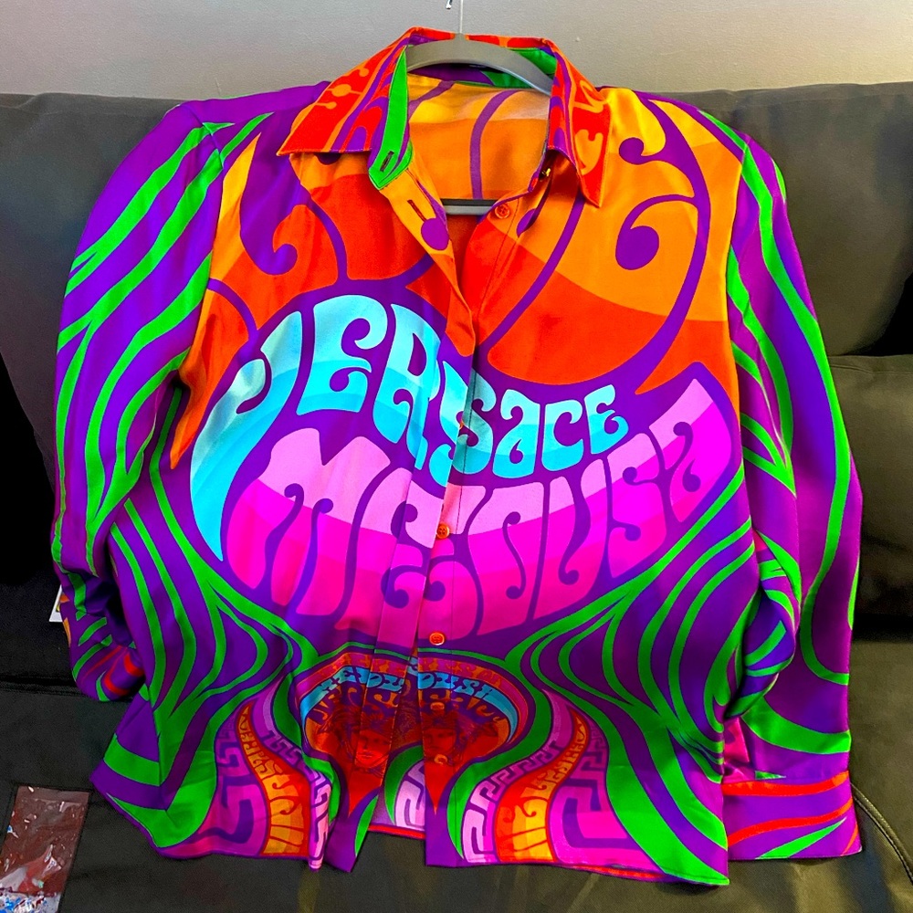 Versace Medusa Music Silk Shirt